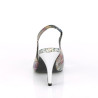Pleaser Pink Label DREAM-405 Color Snake Print Silver