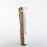 Pleaser ADORE-1040TT Taupe White Patent Sale Women