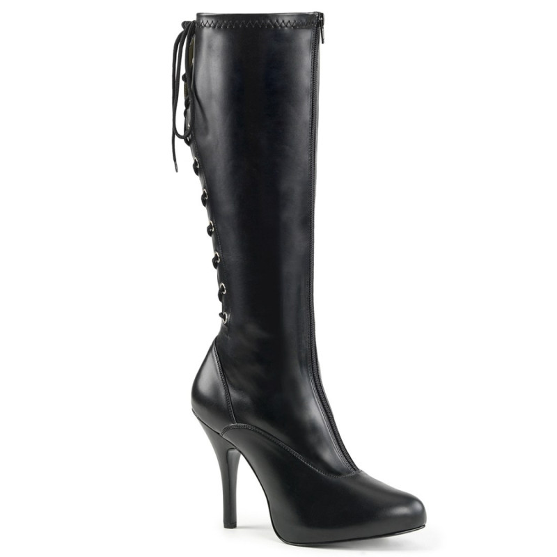 Pleaser Pink Label EVE-208 Black Vegan Leather Sale