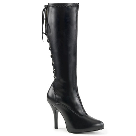Pleaser Pink Label EVE-208 Black Vegan Leather Sale