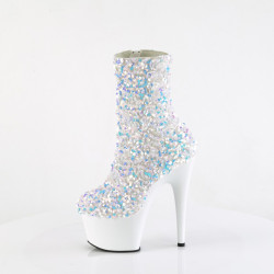 Pleaser ADORE-1042SQ White Sequins Sale Women