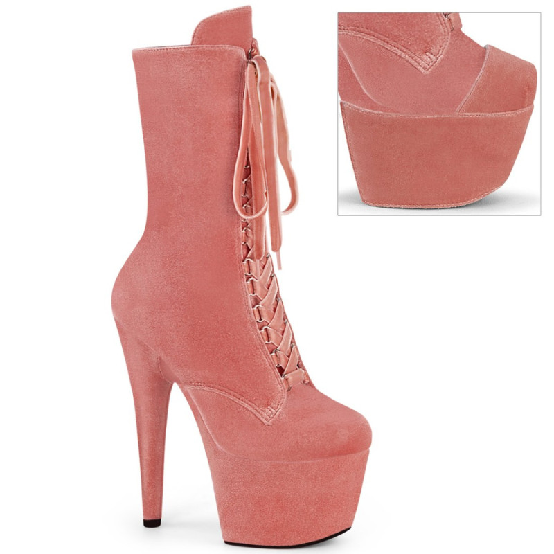 Pleaser ADORE-1045VEL Nude Velvet Sale Women Pleaser ADORE-1045VEL Nude Velvet Sale Women