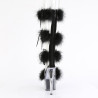 Pleaser ADORE-728F Transparent Black Fur Sale Women