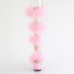 Pleaser ADORE-728F Transparent Rose Fur Sale Women