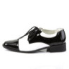 Funtasma DISCO-18 Black White Patent 70s Disco Shoes Men