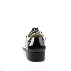 Funtasma DISCO-18 Black White Patent 70s Disco Shoes Men