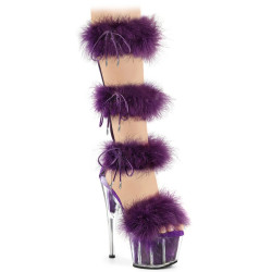 Pleaser ADORE-728F Transparent Purple Fur Sale Women