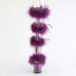 Pleaser ADORE-728F Transparent Purple Fur Sale Women