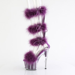 Pleaser ADORE-728F Transparent Purple Fur Sale Women