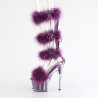Pleaser ADORE-728F Transparent Purple Fur Sale Women