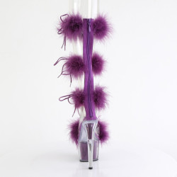 Pleaser ADORE-728F Transparent Purple Fur Sale Women