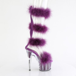 Pleaser ADORE-728F Transparent Purple Fur Sale Women