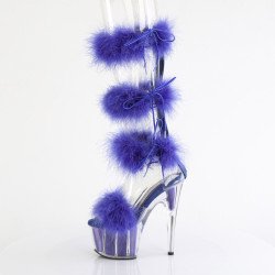 Pleaser ADORE-728F Transparent Blue Fur Sale Women