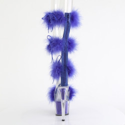 Pleaser ADORE-728F Transparent Blue Fur Sale Women