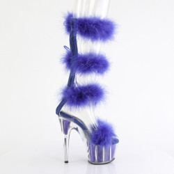 Pleaser ADORE-728F Transparent Blue Fur Sale Women