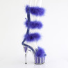 Pleaser ADORE-728F Transparent Blue Fur Sale Women