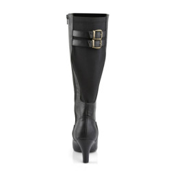 Pleaser Pink Label DIVINE-2018 Black Vegan Men Boots