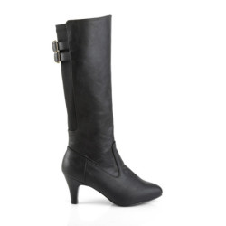 Pleaser Pink Label DIVINE-2018 Black Vegan Men Boots
