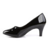 Pleaser Pink Label DIVINE-420 Black Patent Pumps Men
