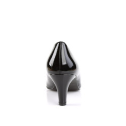Pleaser Pink Label DIVINE-420 Black Patent Pumps Men