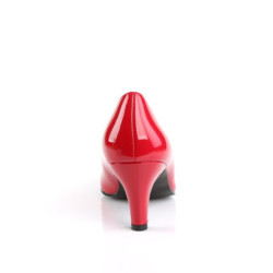 Pleaser Pink Label DIVINE-420 Red Patent Pumps Men