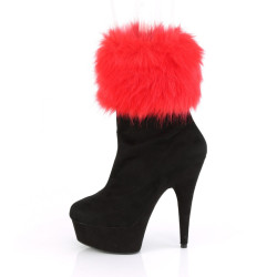Pleaser DELIGHT-1000 Black Vegan Suede Sale Women