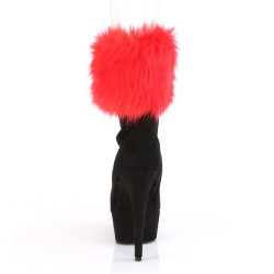 Pleaser DELIGHT-1000 Black Vegan Suede Sale Women