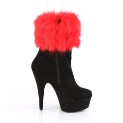 Pleaser DELIGHT-1000 Black Vegan Suede Sale Women