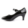 Pleaser Pink Label DIVINE-440 Black Patent Pumps Men