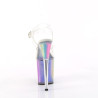 Pleaser FLAMINGO-808RG-01 Transparent Rainbow Glitter