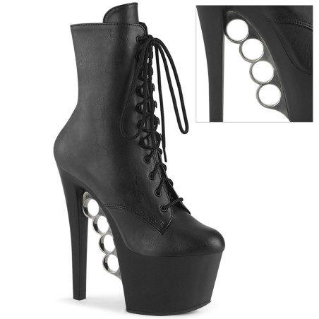 Pleaser KNUCKS-1020 Black Vegan Sale Women