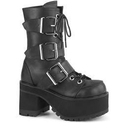 Demonia RANGER-308 Black Vegan Leather Sale Women