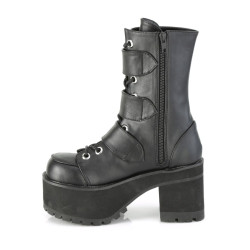 Demonia RANGER-308 Black Vegan Leather Sale Women