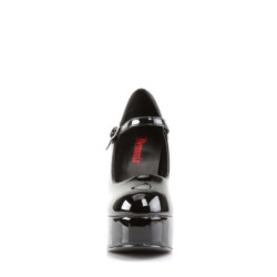 Demonia DOLLY-50 Black Patent Chunky Platform Sandal
