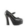 Demonia DOLLY-50 Black Vegan Chunky Platform Sandal