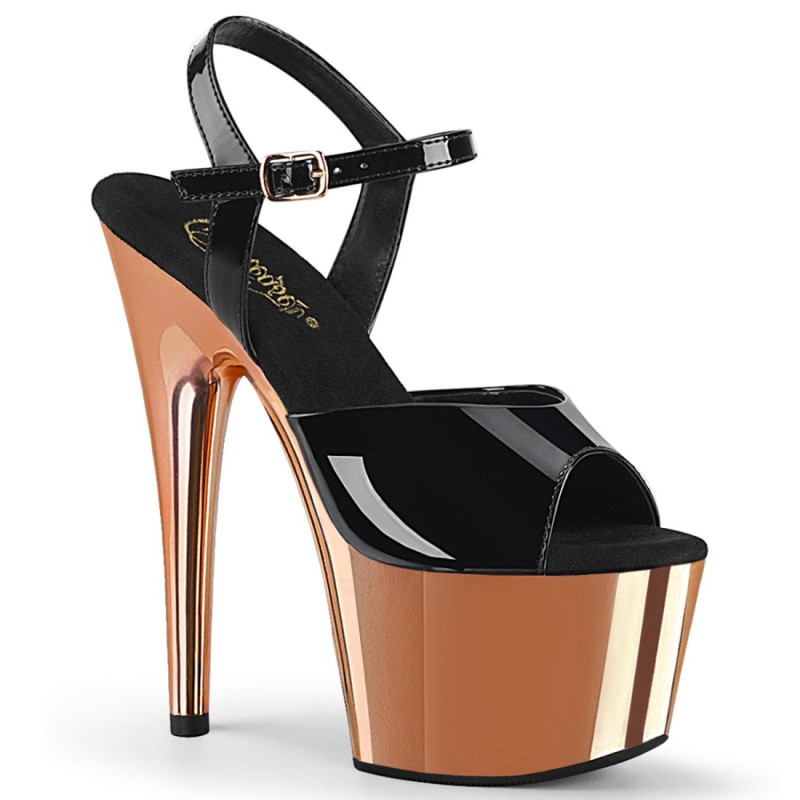 Pleaser ADORE-709 Rose Gold Chrome Platform High Heels Pleaser ADORE-709 Rose Gold Chrome Platform High Heels