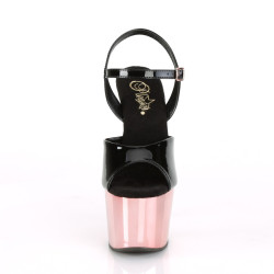 Pleaser ADORE-709 Rose Gold Chrome Platform High Heels
