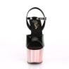 Pleaser ADORE-709 Rose Gold Chrome Platform High Heels