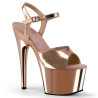 Pleaser ADORE-709 Rose Gold Platform High Heels Sandals