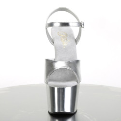 Pleaser ADORE-709 Silver Metallic High Heels Sandals