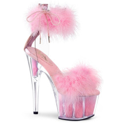 Pleaser ADORE-724F Rose Feathers Platform High Heels