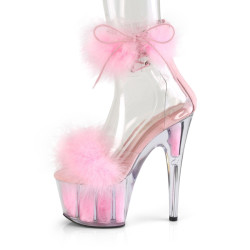 Pleaser ADORE-724F Rose Feathers Platform High Heels