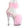Pleaser ADORE-724F Rose Feathers Platform High Heels