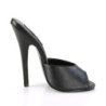 Devious DOMINA-101 Black Vegan Leather Mules Women