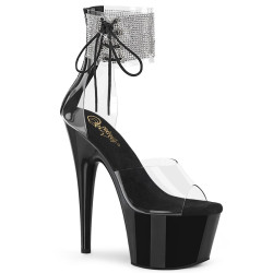 Pleaser ADORE-724RS Ankle Cuff Black Platform High Heels