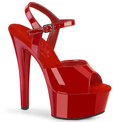 Pleaser GLEAM-609 Red Patent Sale Women