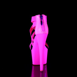 Pleaser ADORE-769UV Pink Criss Cross High Heels Sandals