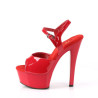 Pleaser GLEAM-609 Red Patent Sale Women