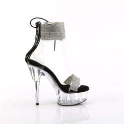 Pleaser DELIGHT-627RS Clear Ankle Cuff High Heels Shoes