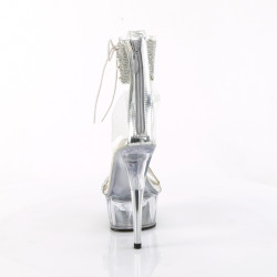 Pleaser DELIGHT-627RS Silver Ankle Cuff High Heels Shoes
